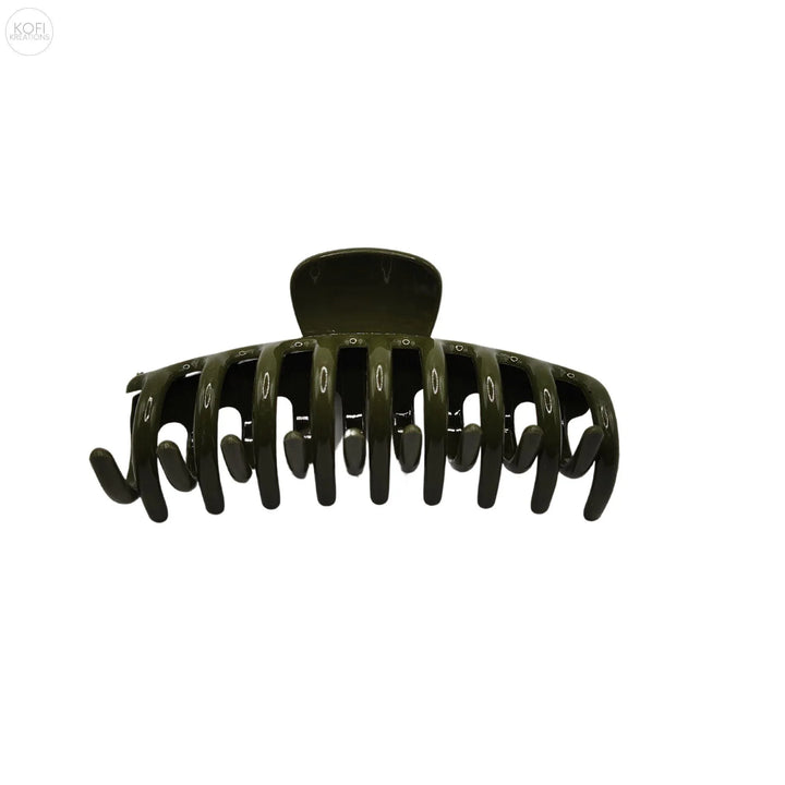 Army Green Hair Claw Clip - Kofi Kreations