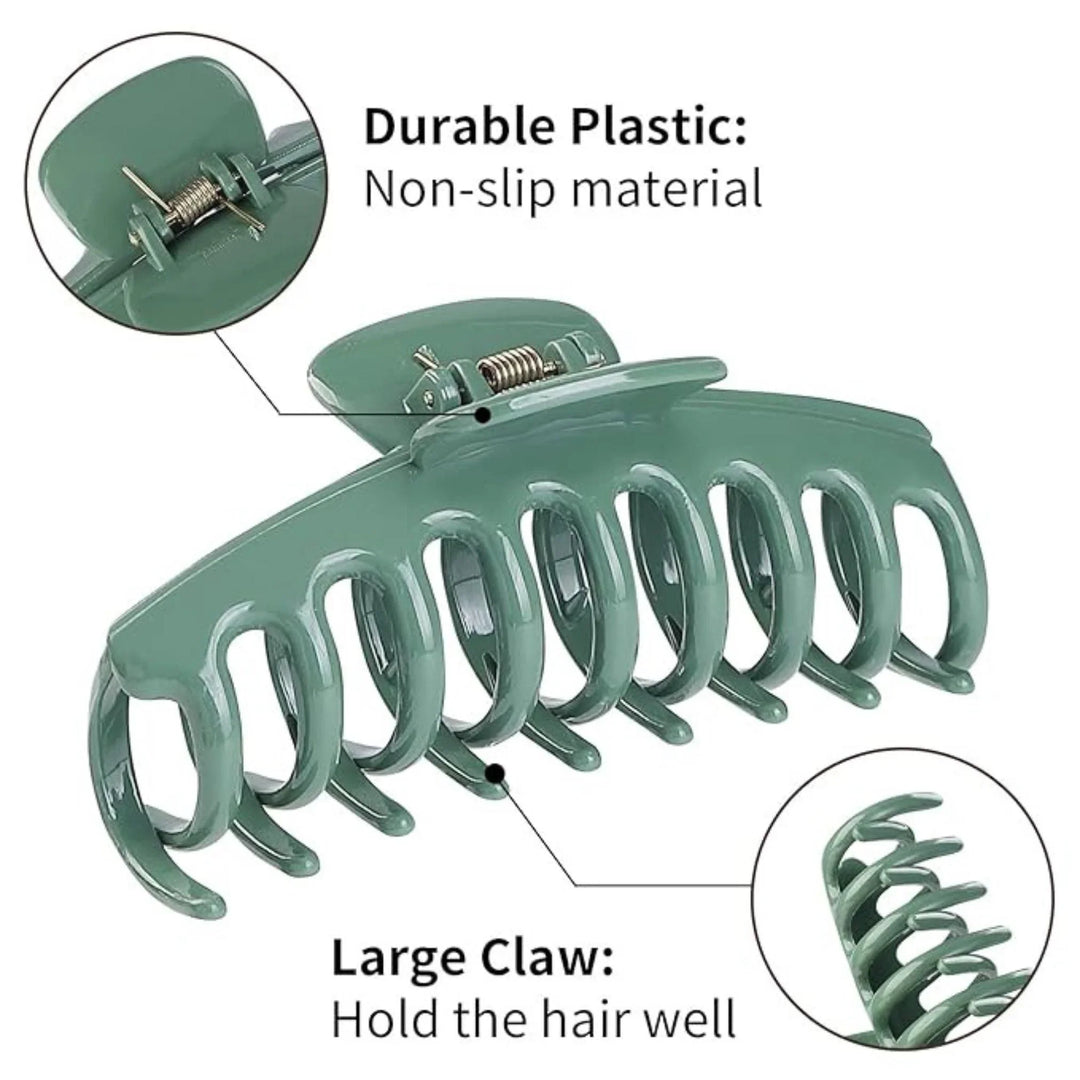Army Green Hair Claw Clip - Kofi Kreations