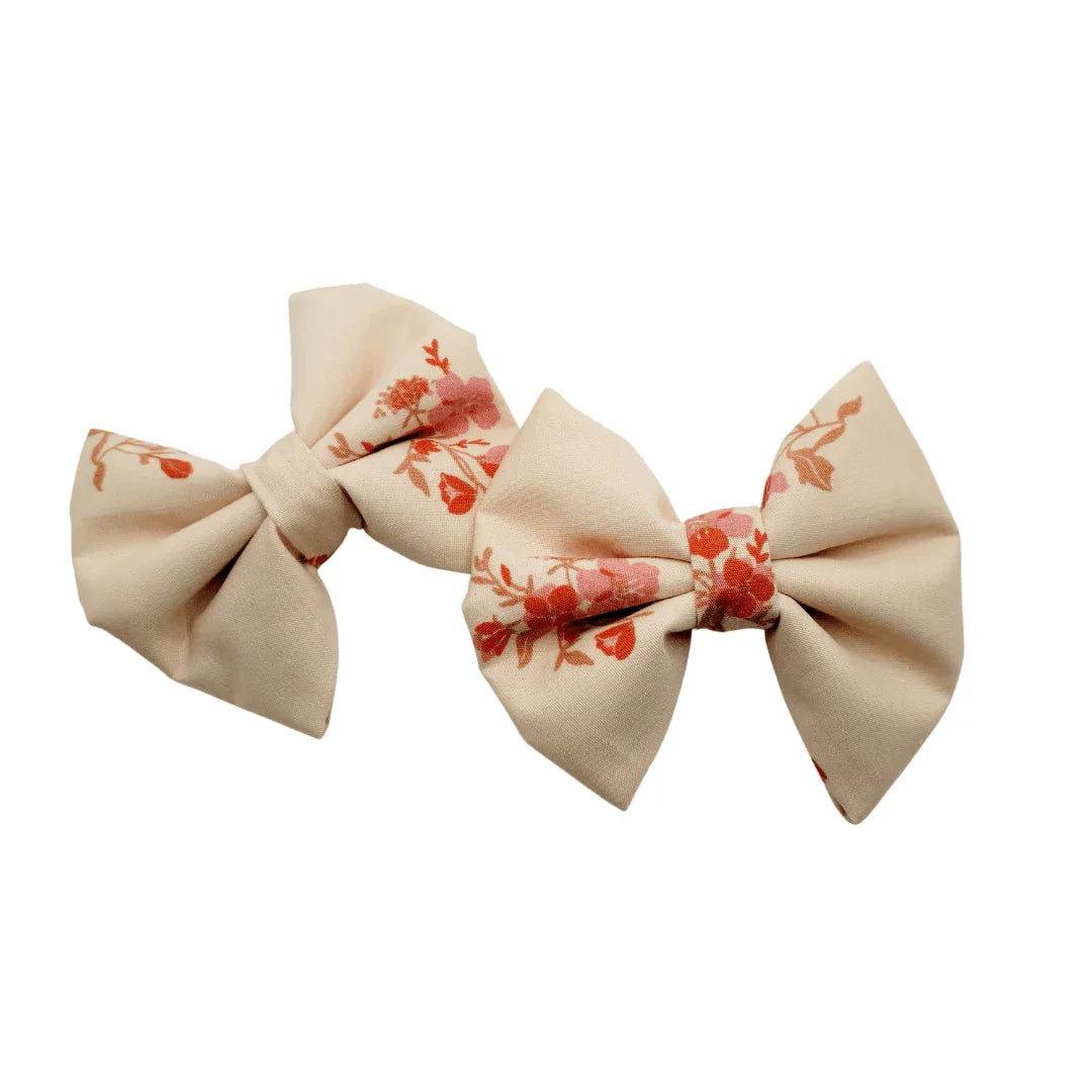 Autumn Bloom Hair Bow Clips - Kofi Kreations