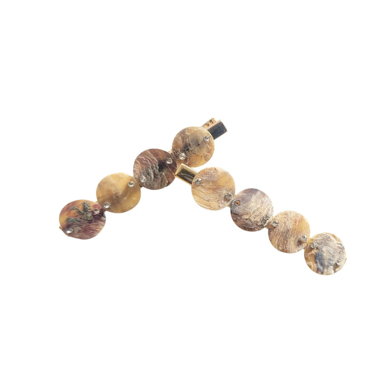 Beige Hair Clips - Kofi Kreations