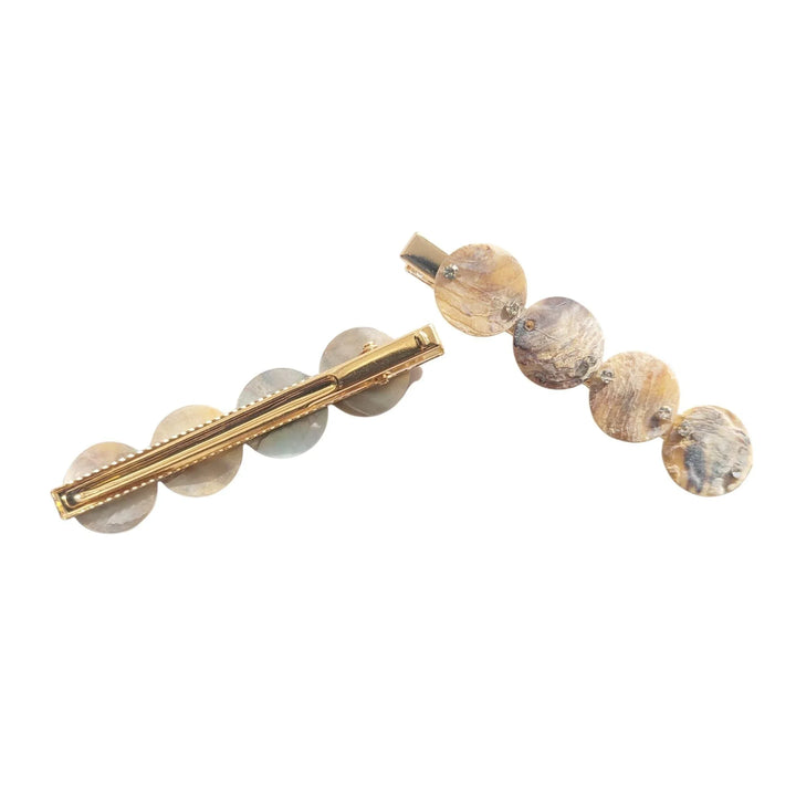 Beige Hair Clips - Kofi Kreations