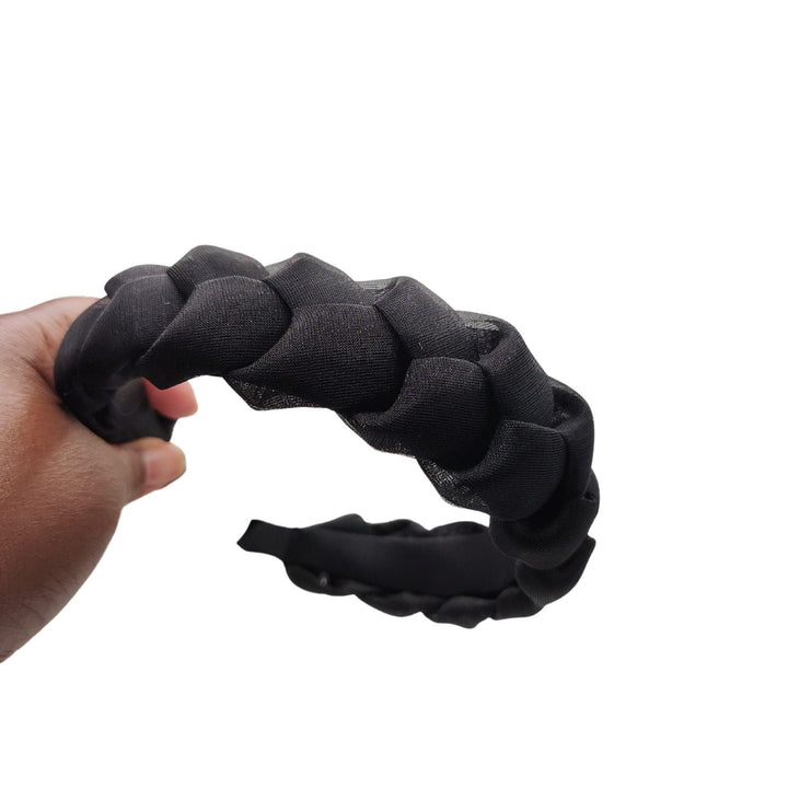 Black Chiffon Headband - Kofi Kreations