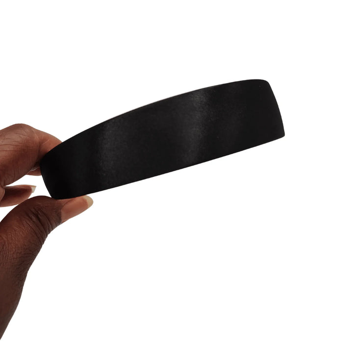 Black Satin Headband - Kofi Kreations
