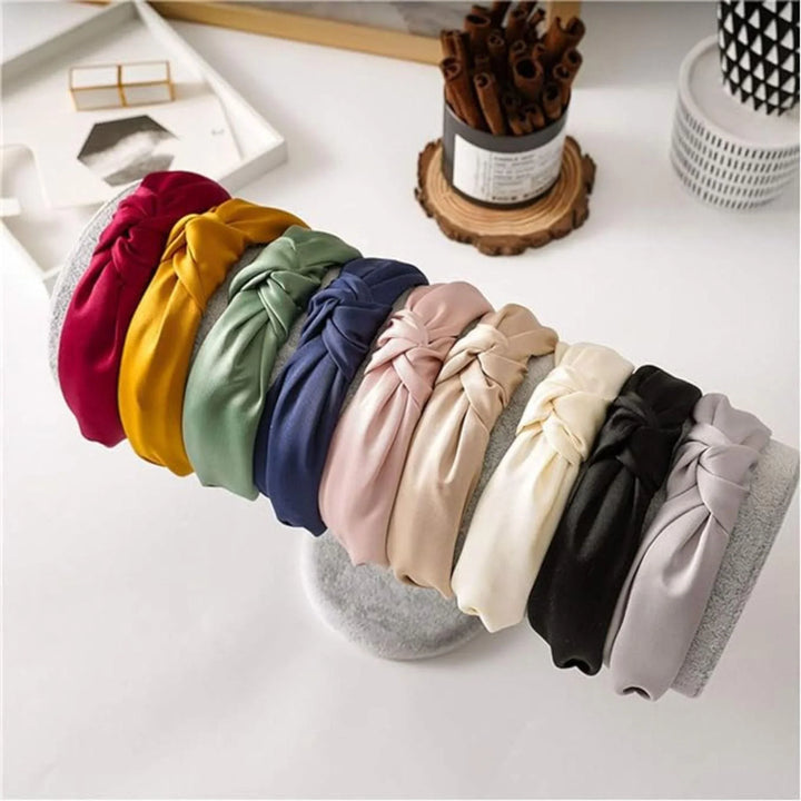 Black Top Knot Headband - Kofi Kreations
