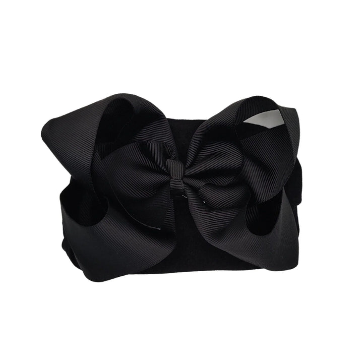 Black Turban Bow Headband - Kofi Kreations