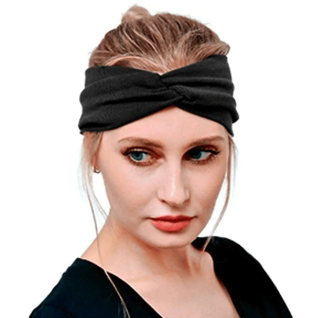 Black Twist Knot Headband - Kofi Kreations