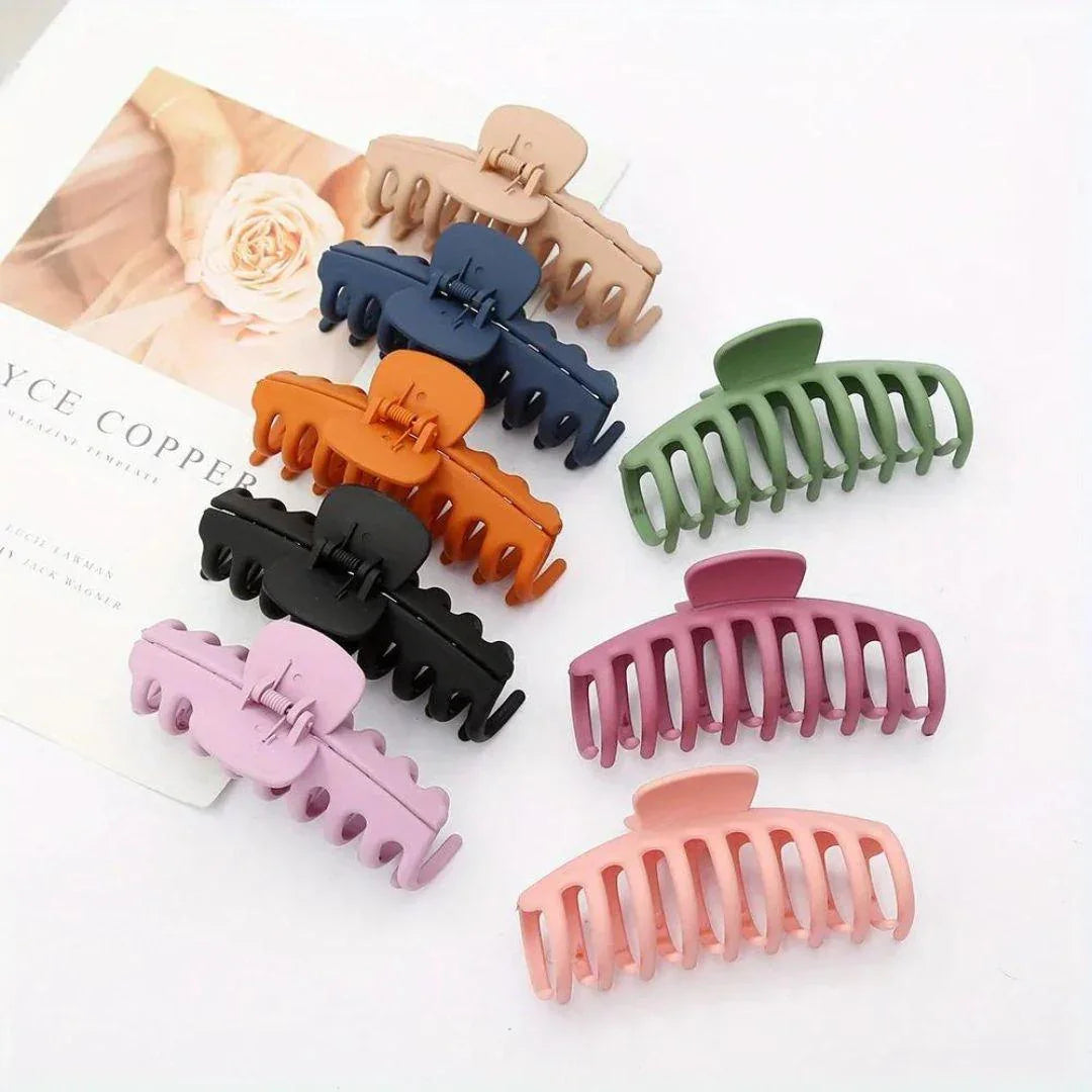 Blue Matte Hair Claw Clip - Kofi Kreations