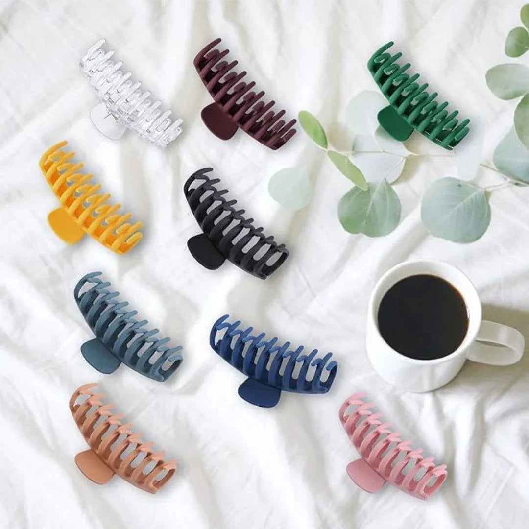Blue Matte Hair Claw Clip - Kofi Kreations