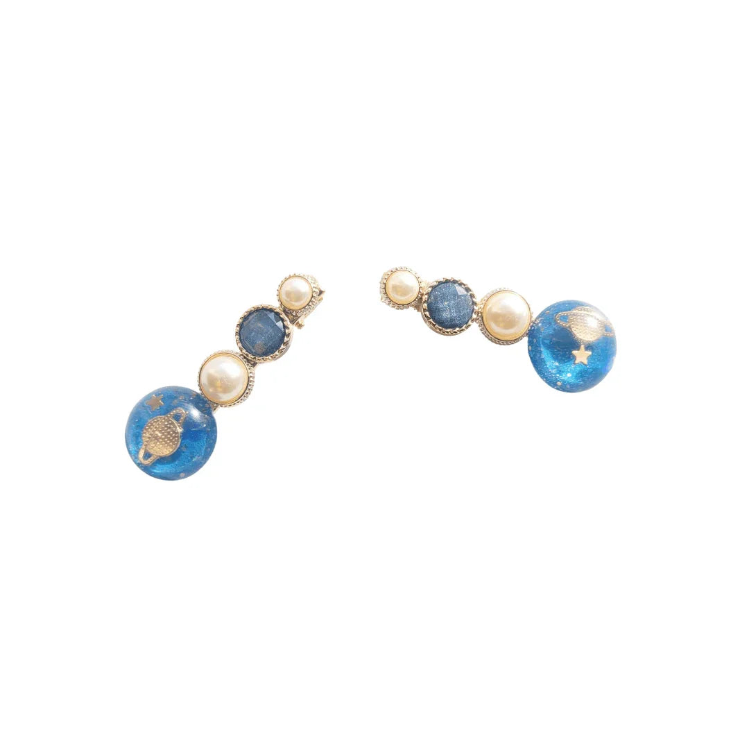 Blue Moon Hair Clips - Kofi Kreations