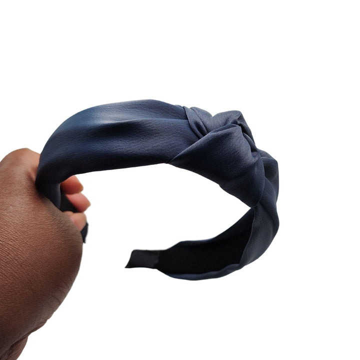 Blue Top Knot Headband - Kofi Kreations