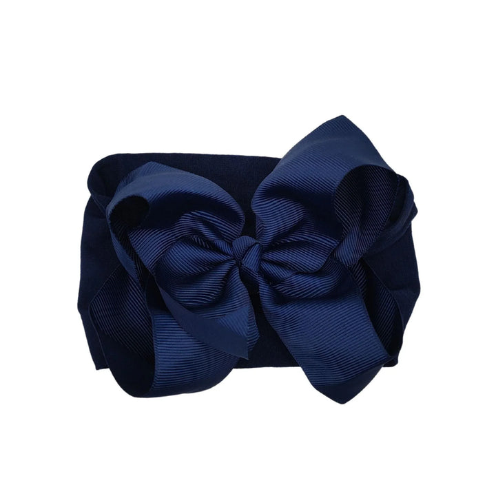 Blue Turban Bow Headband - Kofi Kreations