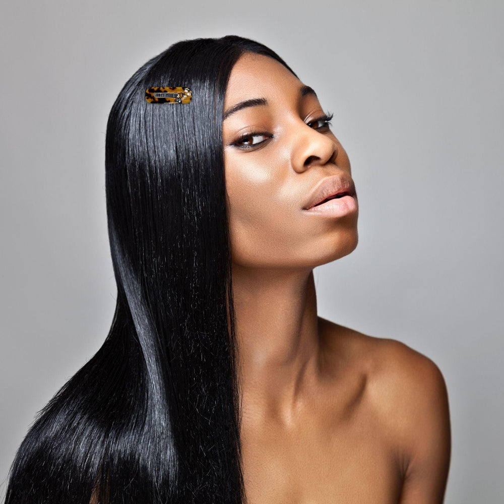Brown Marble Hair Clip - Kofi Kreations