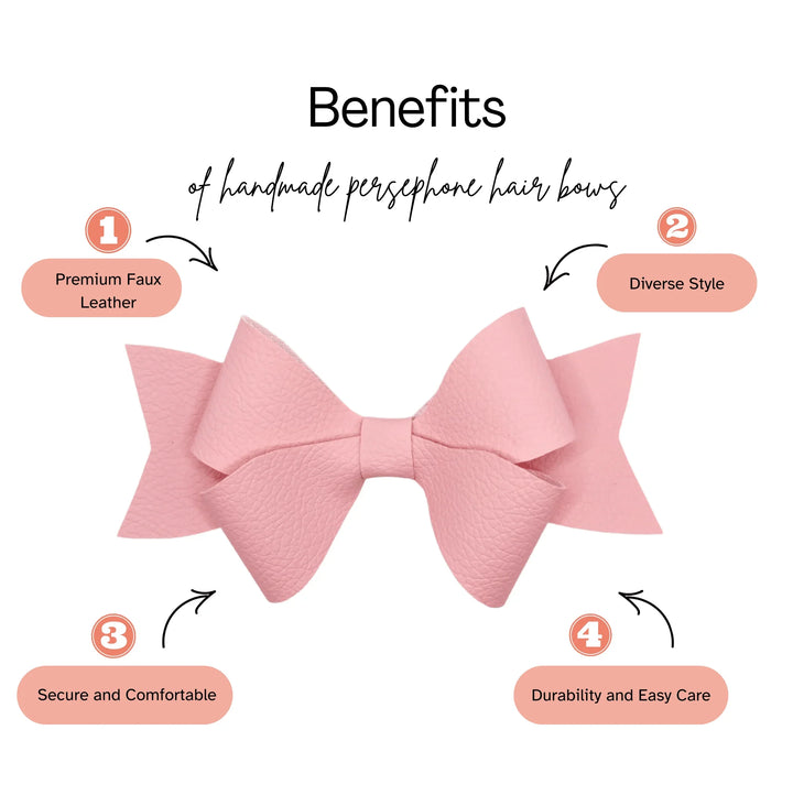 Brown Persephone Hair Bow - Kofi Kreations