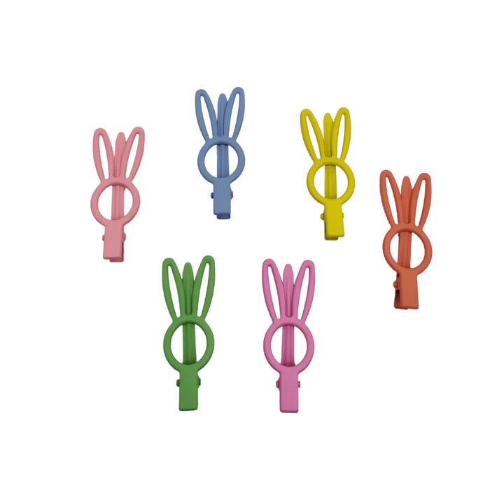 Bunny Ear Alligator Hair Clips - Kofi Kreations