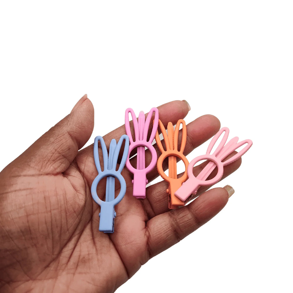 Bunny Ear Alligator Hair Clips - Kofi Kreations