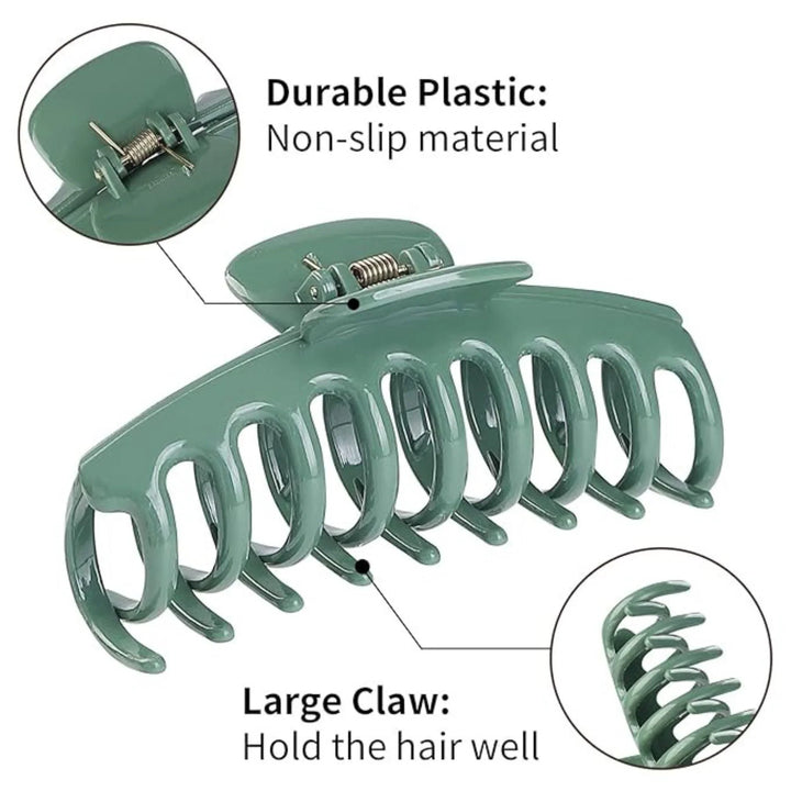 Cadet Blue Hair Claw Clip - Kofi Kreations