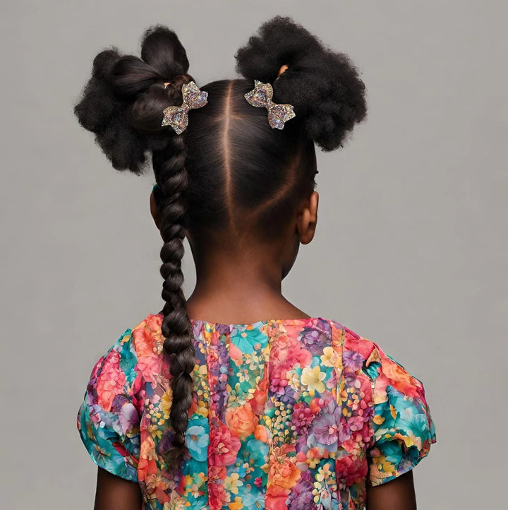 Confetti Glitter Pinch Hair Bow - Kofi Kreations