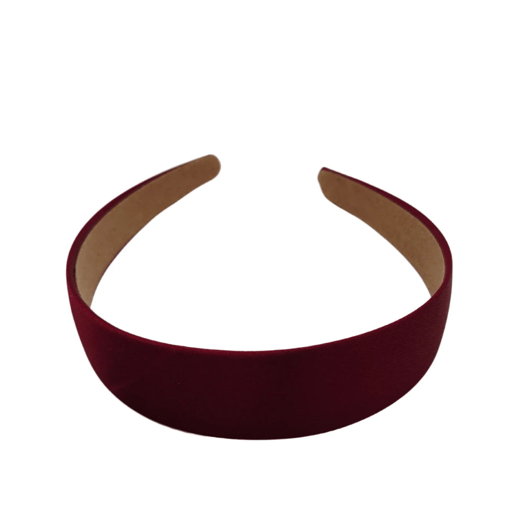 Cranberry Satin Headband - Kofi Kreations