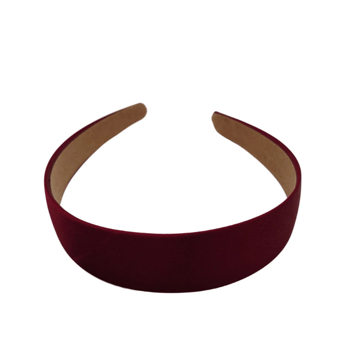 Cranberry Satin Headband - Kofi Kreations