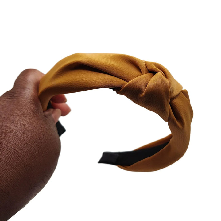 Dark Gold Top Knot Headband - Kofi Kreations