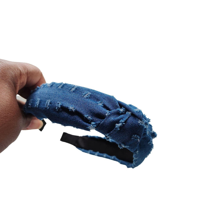 Denim Cut Headband - Kofi Kreations