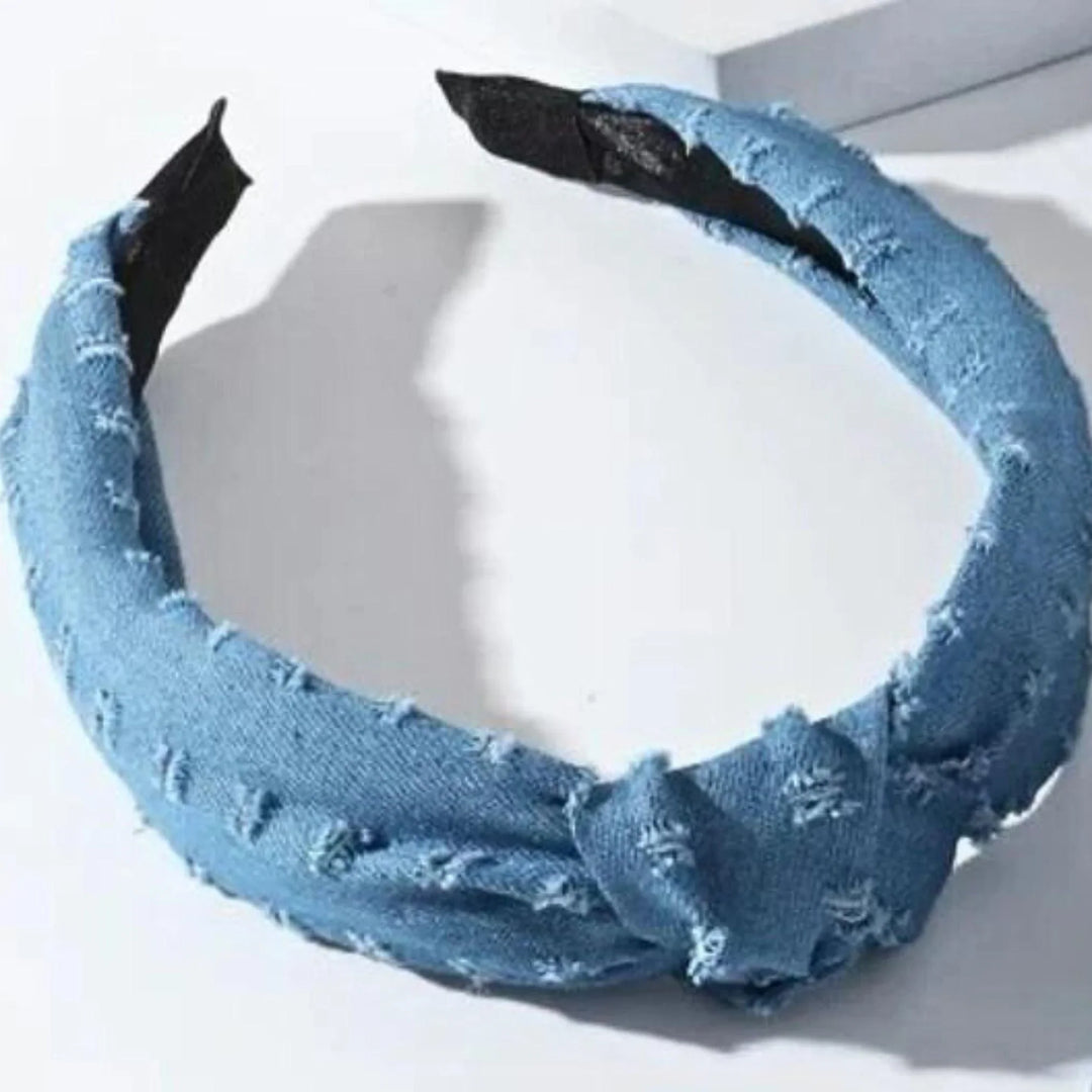 Denim Cut Headband - Kofi Kreations