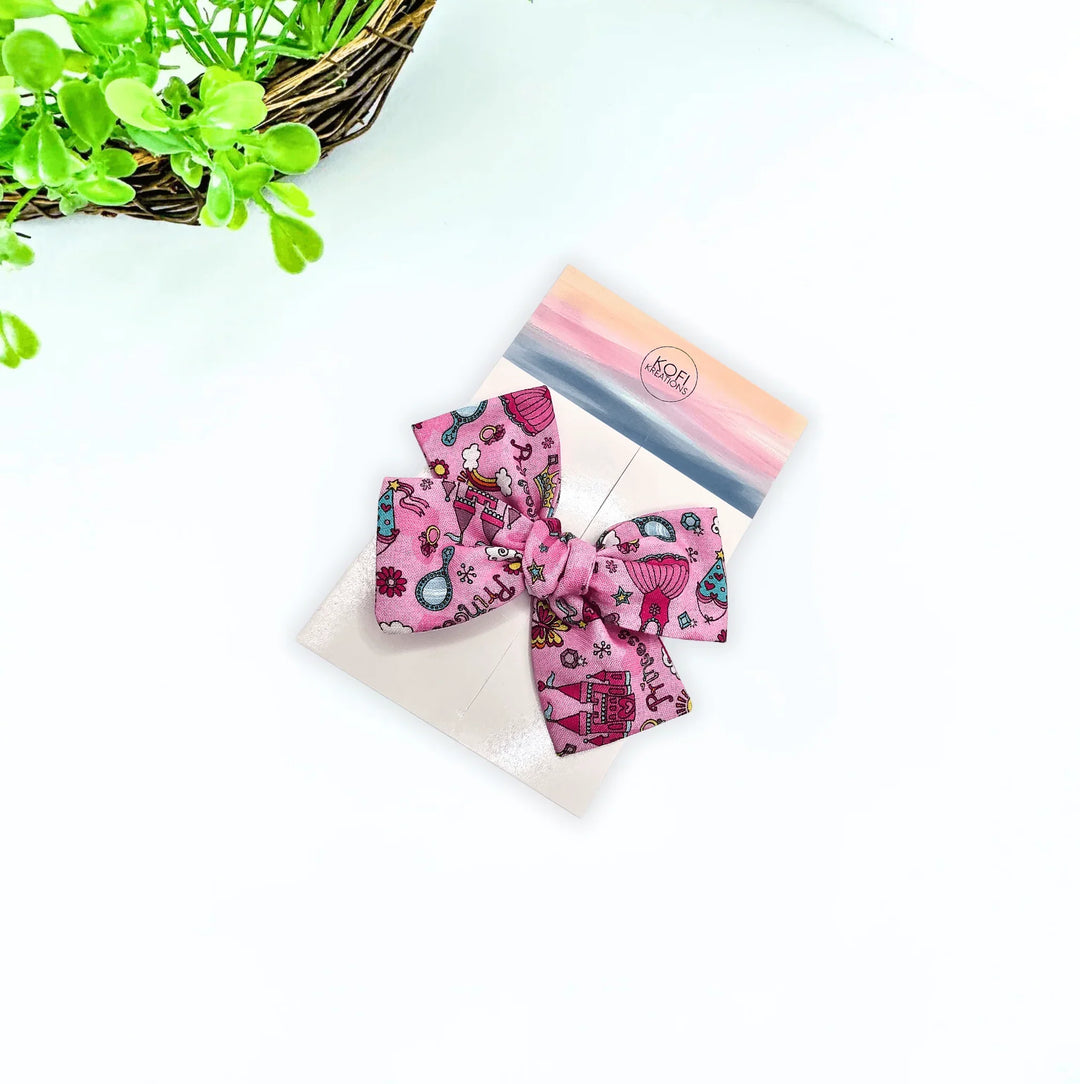 Glamor Fun Hand-tied Hair Bow - Kofi Kreations