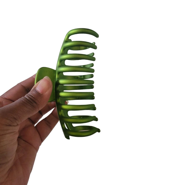 Green Matte Hair Claw Clip - Kofi Kreations