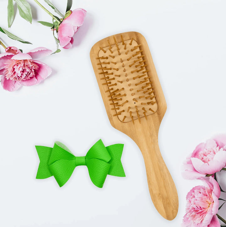 Green Persephone Hair Bow - Kofi Kreations