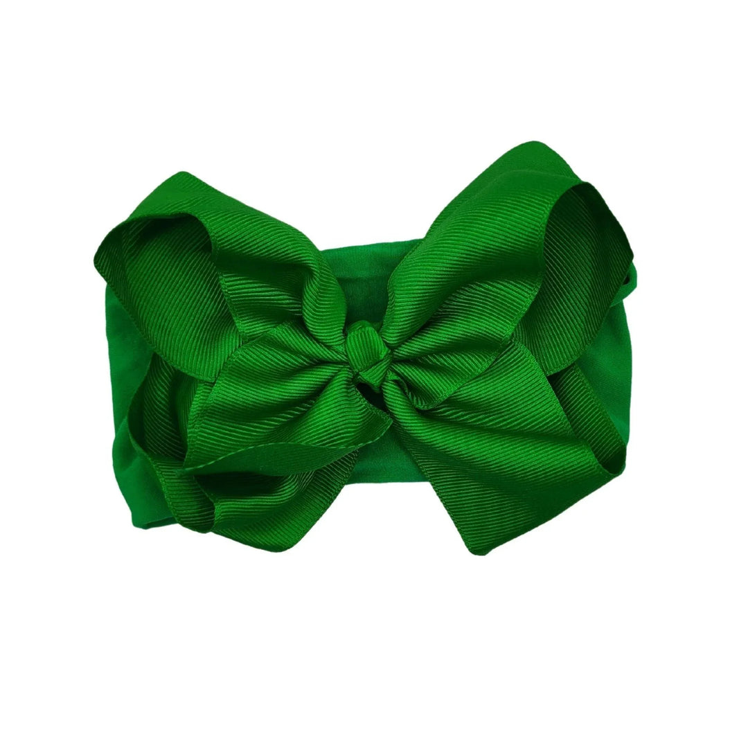 Green Turban Bow Headband - Kofi Kreations