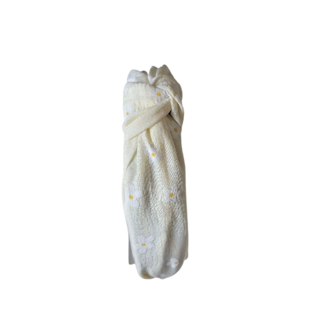 Ivory Flower Knot Headband - Kofi Kreations