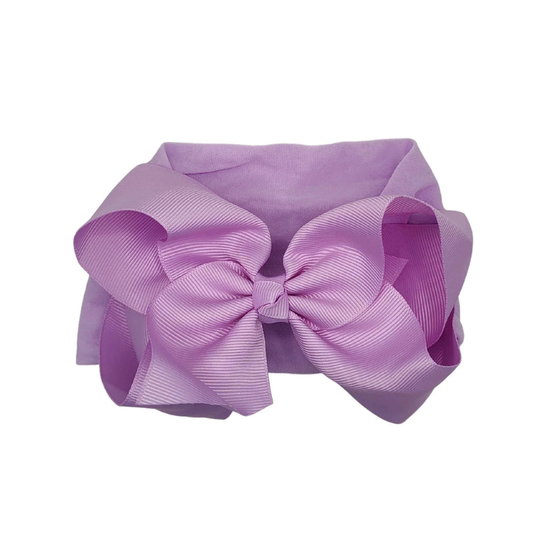 Lavender Turban Bow Headband - Kofi Kreations
