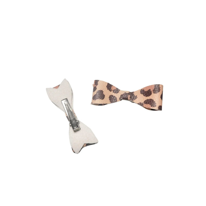 Livi Cheetah Hair Bows - Kofi Kreations