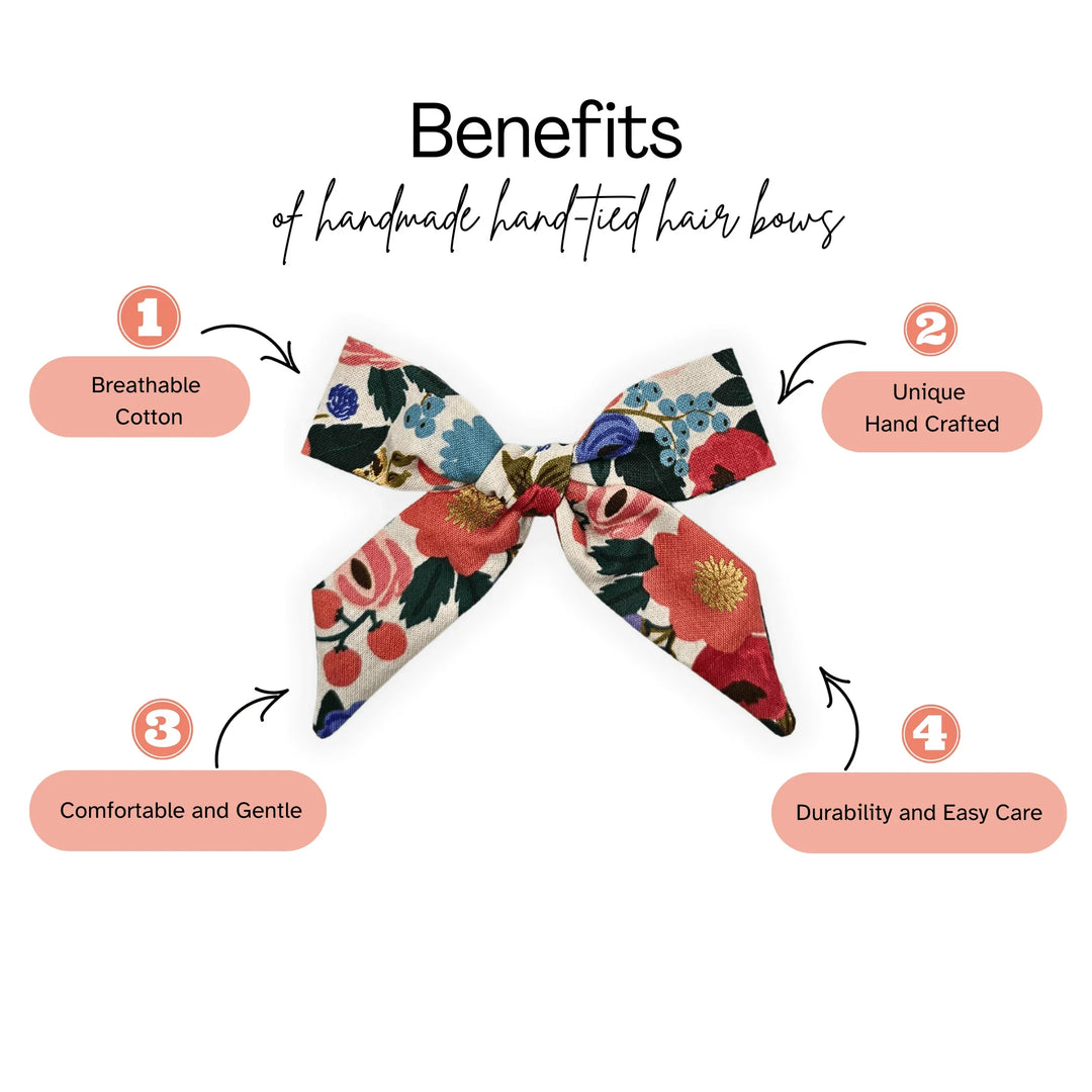 Meadow Delight Hand-Tied Bow - Kofi Kreations