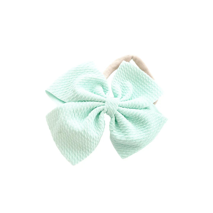 Mint Green Pinwheel Headband - Kofi Kreations