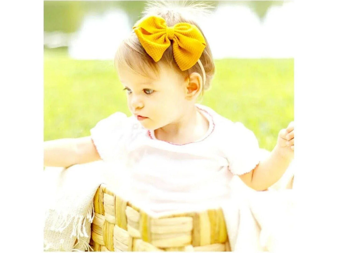 Mustard Pinwheel Headband - Kofi Kreations