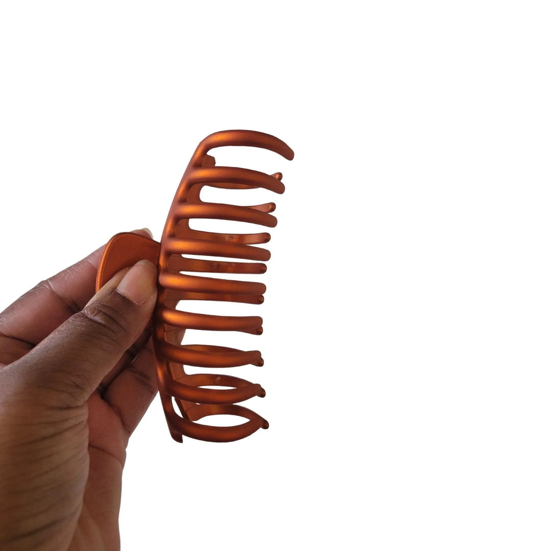 Orange Matte Hair Claw Clip - Kofi Kreations