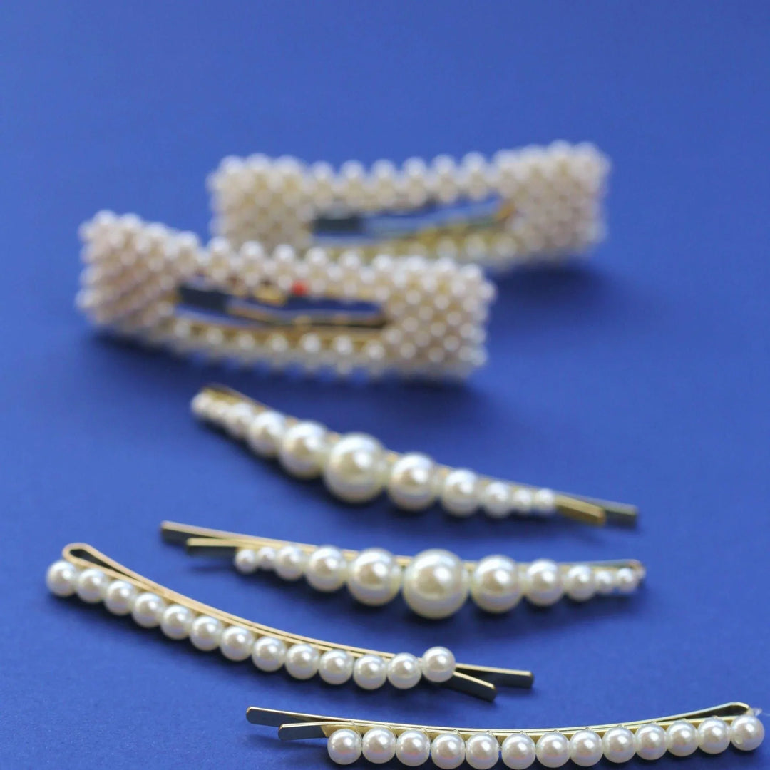 Pearl Hair Clips - Kofi Kreations