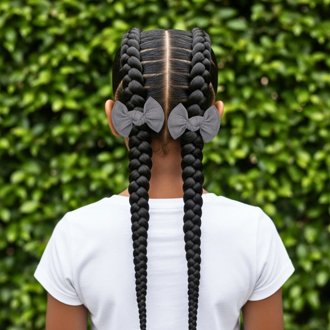Gray | Knot Hair Bows