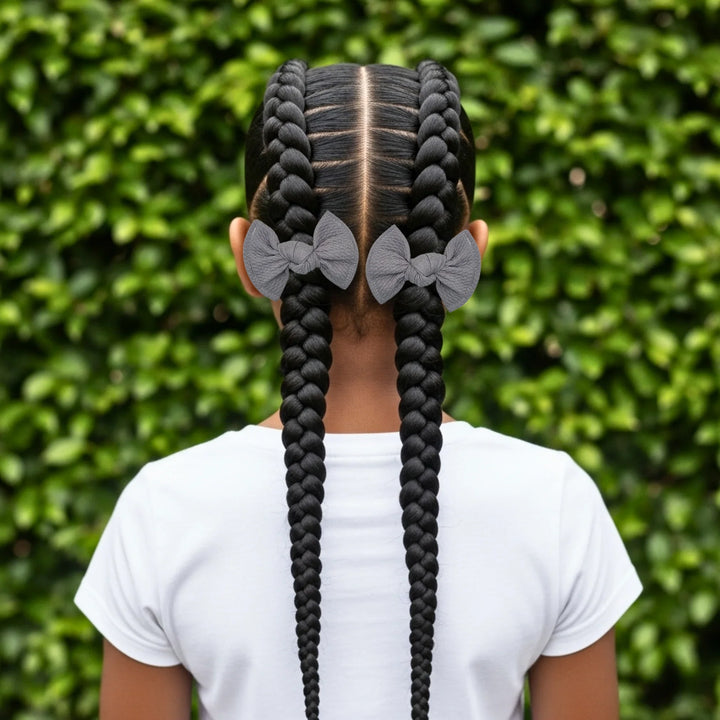 Gray | Knot Hair Bows