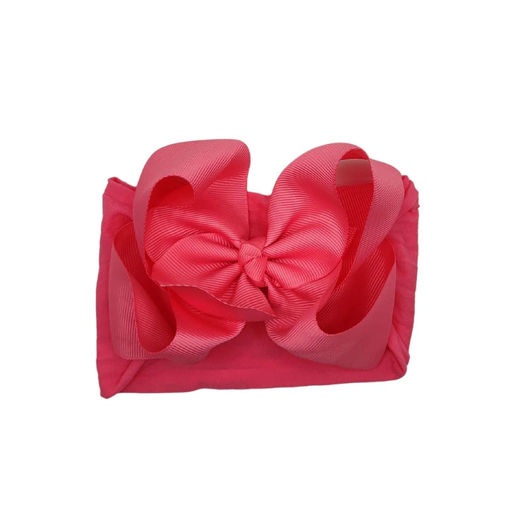 Pink Turban Bow Headband - Kofi Kreations
