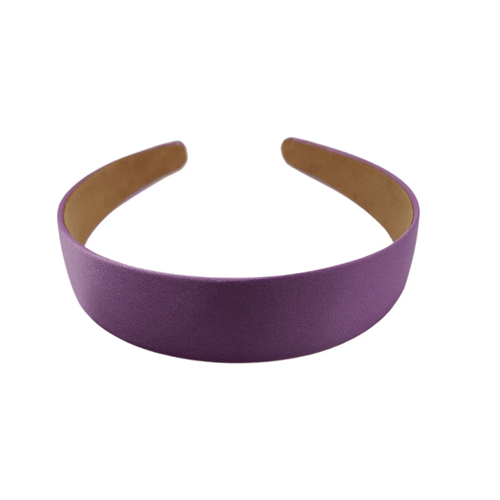Plum Satin Headband - Kofi Kreations