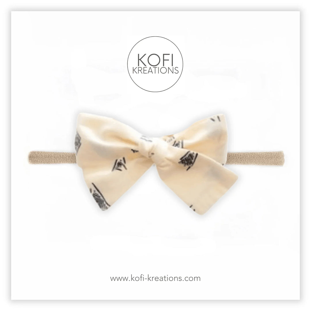 Poto Hand-Tied Hair Bow - Kofi Kreations