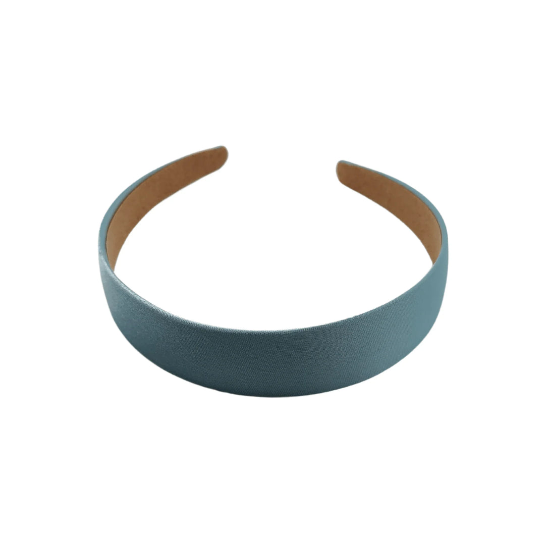 Powder Blue Satin Headband - Kofi Kreations