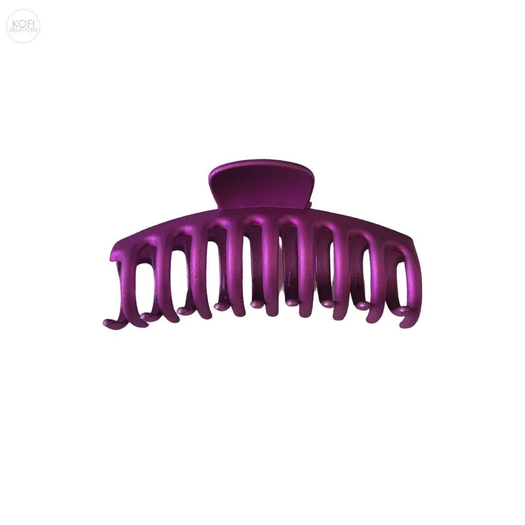 Purple Matte Hair Claw Clip - Kofi Kreations