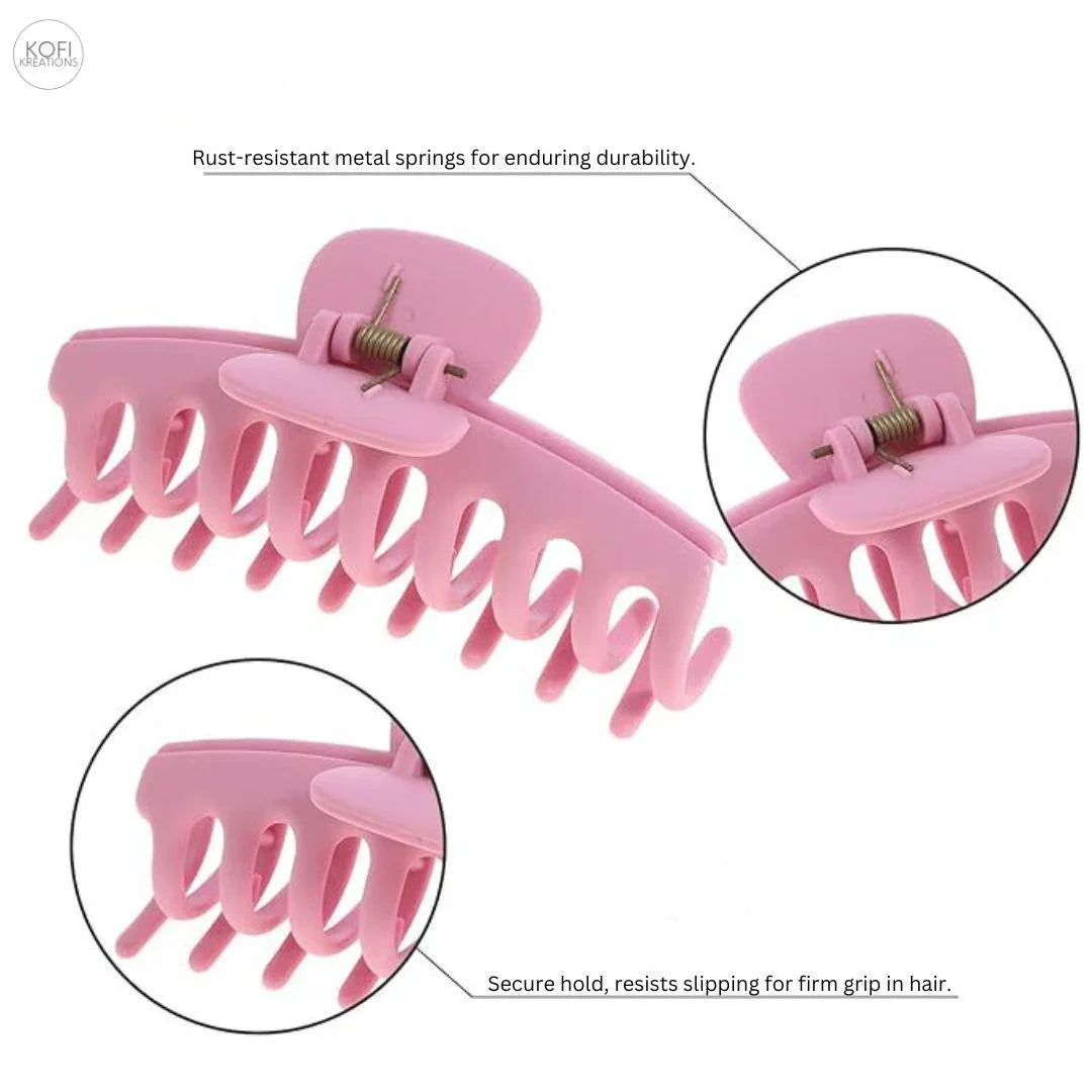 Purple Matte Hair Claw Clip - Kofi Kreations