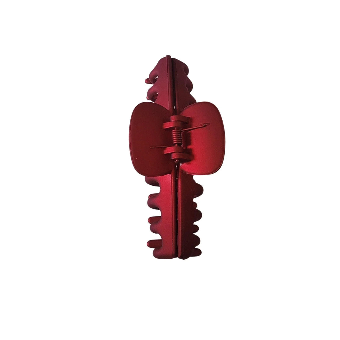 Red Matte Hair Claw Clip - Kofi Kreations