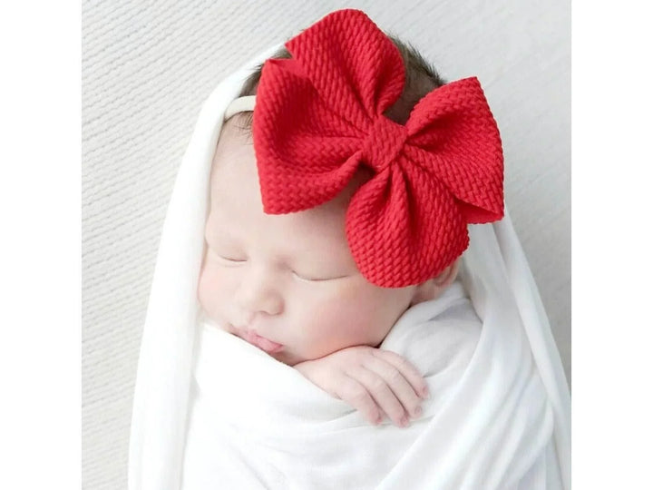 Red Pinwheel Headband - Kofi Kreations