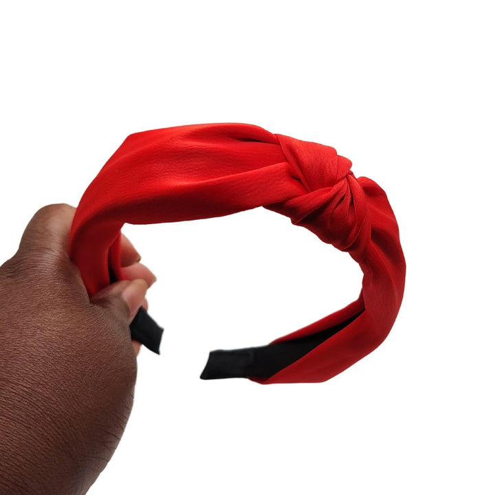 Red Top Knot Headband - Kofi Kreations
