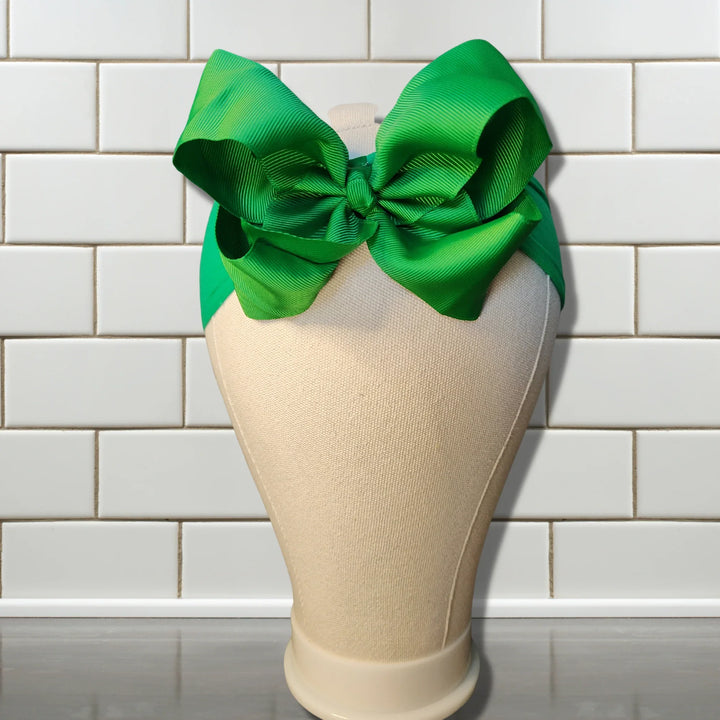Green Turban Bow Headband